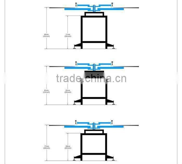 Model JN-MS4-4555T 4-Colour Manual Operating Rotating T-shirt Screen Printing Machine