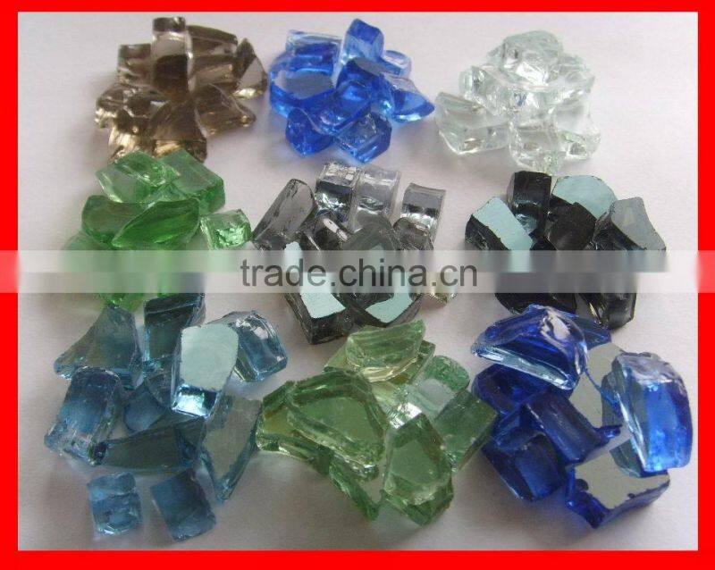 Crystal Clear Glass Gems round shape for fir pit fireplace
