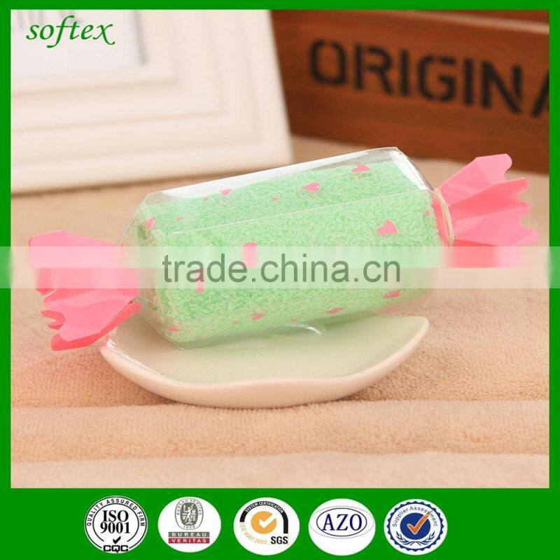 candy shape wedding gift towels