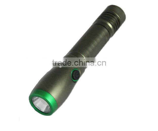 LED aluminium flashlight new torch light USB flashlight