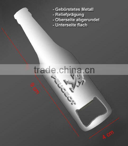 laser engraved metal bottle opener