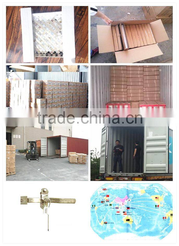 2015 Newest Multicolor outdoor solar led light 10" mosaic glass ball za