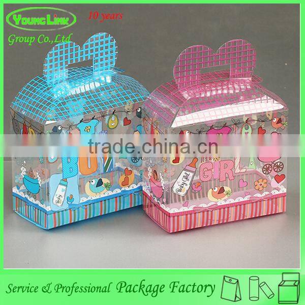 Fashion cheap plastic chocolate candy box with printing