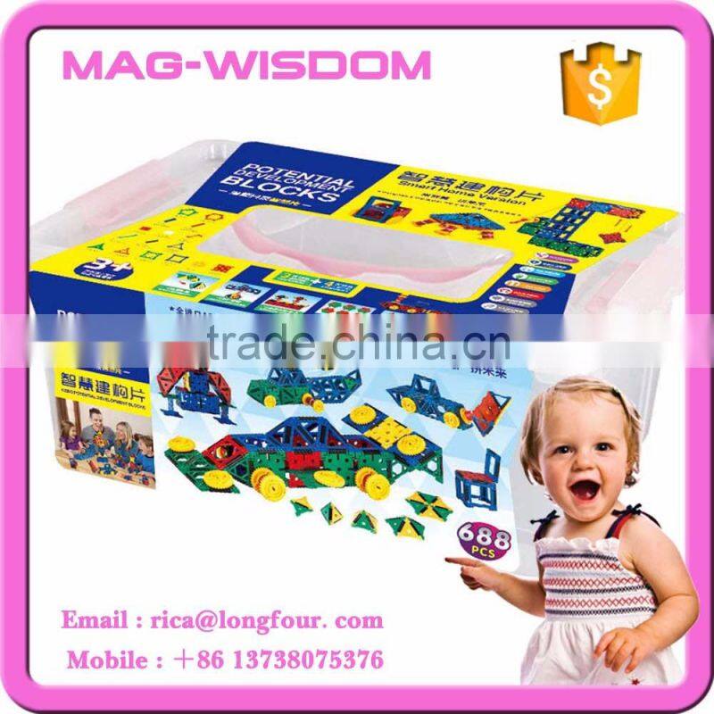 488PCS Magnetic Tiles Construction Building Toy