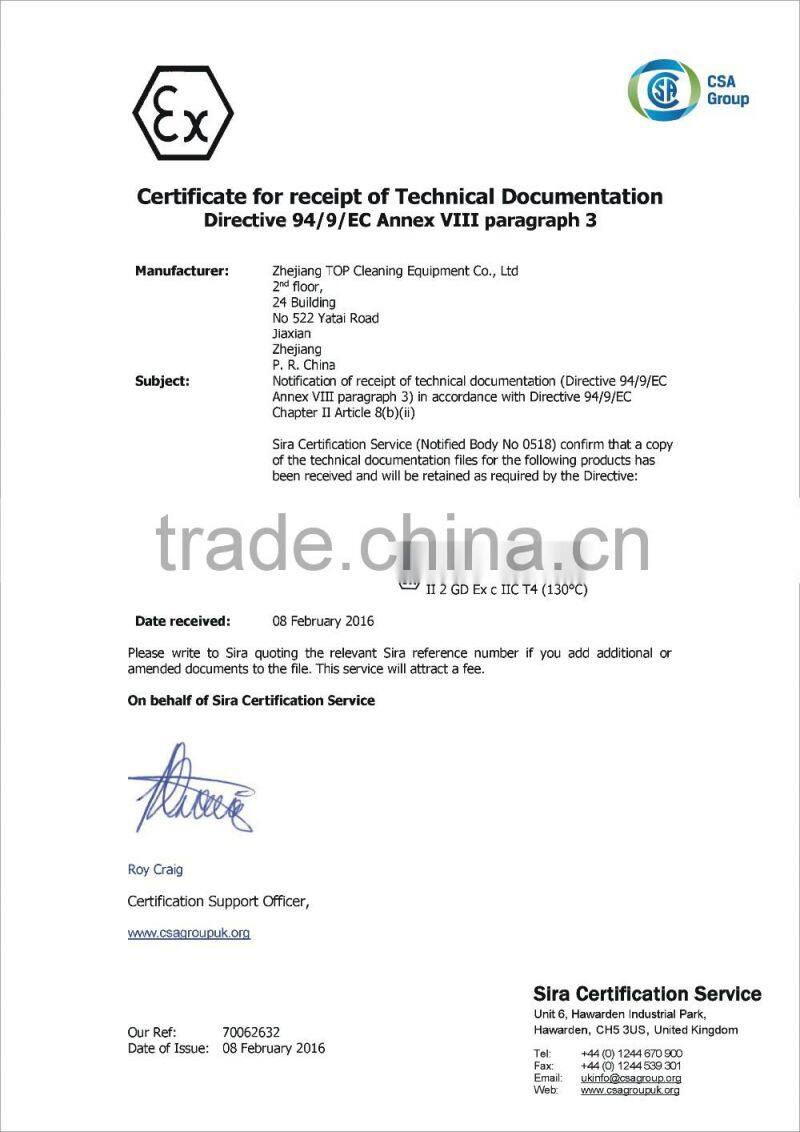 Explosion-proof Vacuum Cleaner (dry recovery 50L)