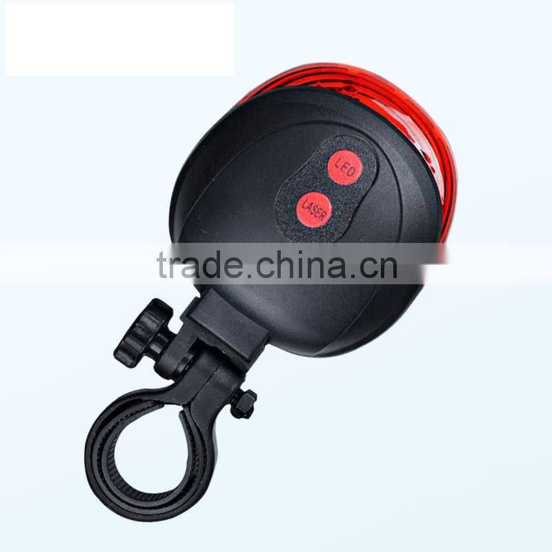 2016 led beacon rear warning bicycle tail light with 5 LED+2 laser light models tail light laser bike light
