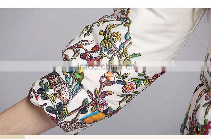 Factory price down coat fabric woman jacket winter