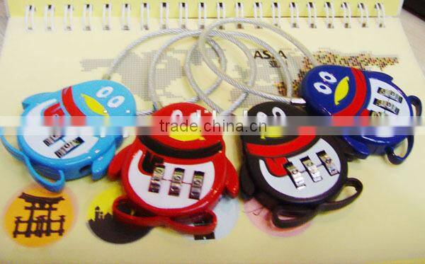 CH-QQ adjustable digital password cute padlock for travel bag