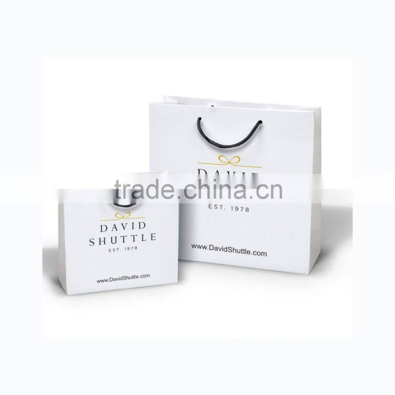 Decoration handmade disposable shopping paper bag with handle