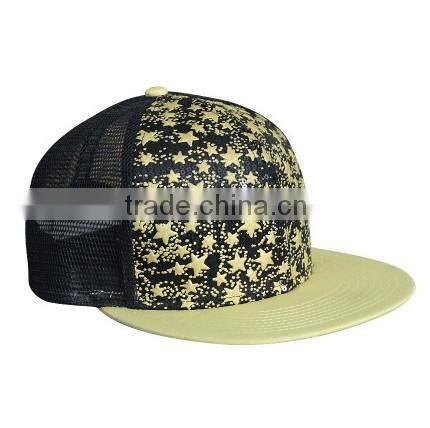the star cap with the five star hip-hop flat-brim bboy high quality snapback ventilate mesh caps