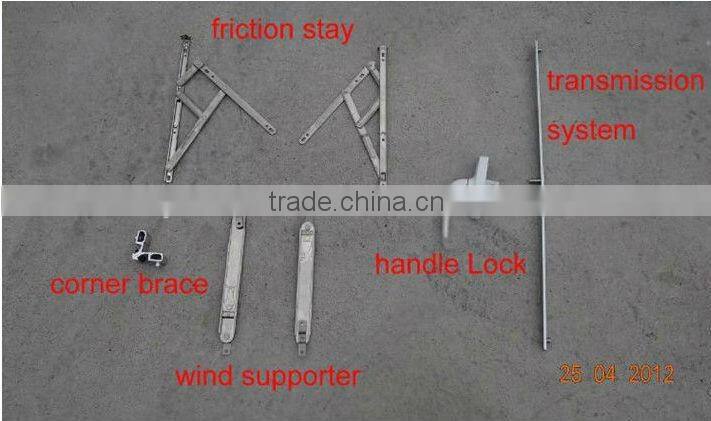 cheap price double glaze good quality aluminum tilt and turn side hung window Foshan wanjia factory price