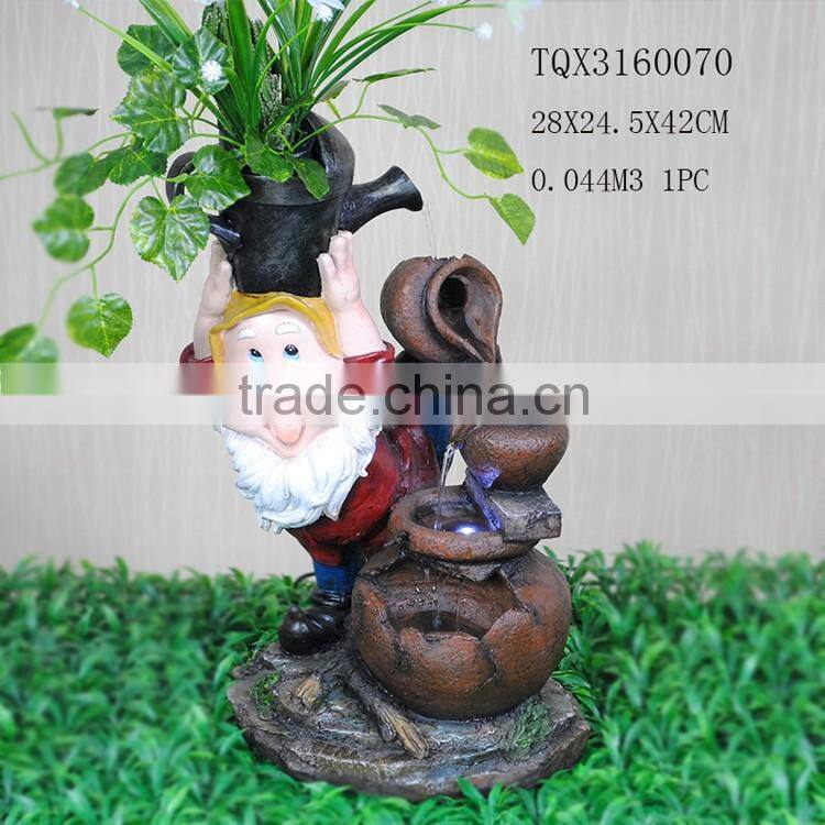 Handmade Polyresin Pet Drinking Water Fountains for Sale