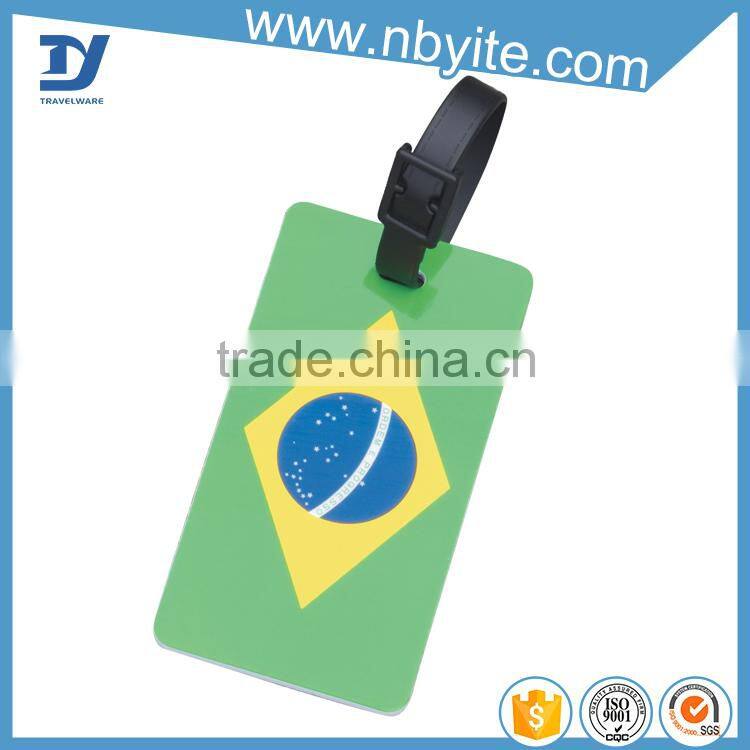 OEM factory in china hot sale pvc luggage tag with insert paper