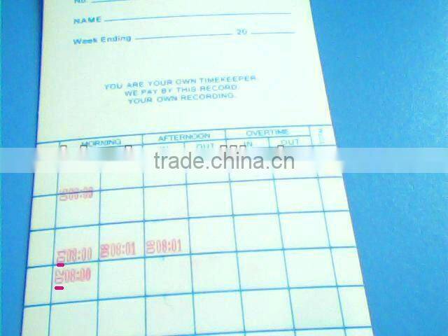 time cards 50pcs or 100pcs/ bag, for relogios de ponto/ time recorder