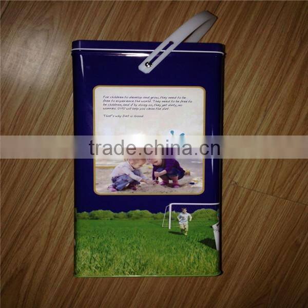 best selling washing powder detergent metal tin box