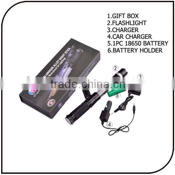 Waterproof battery powered 18650 magnetic aluminum super bright led camping light