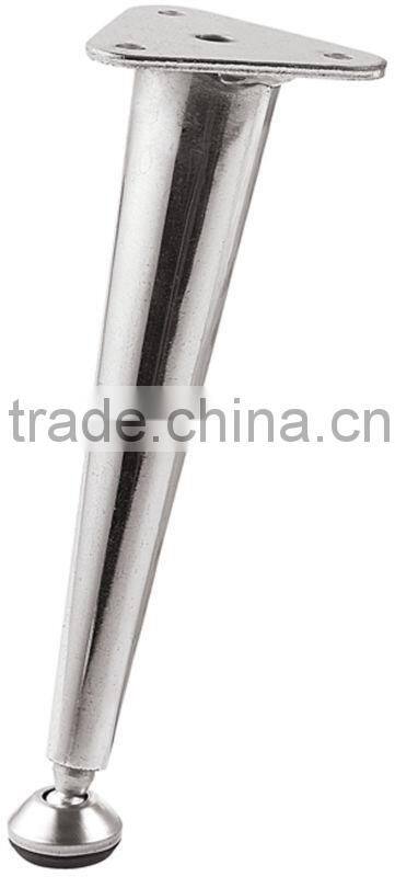 iron chrome tubular tapered sofa legs A806