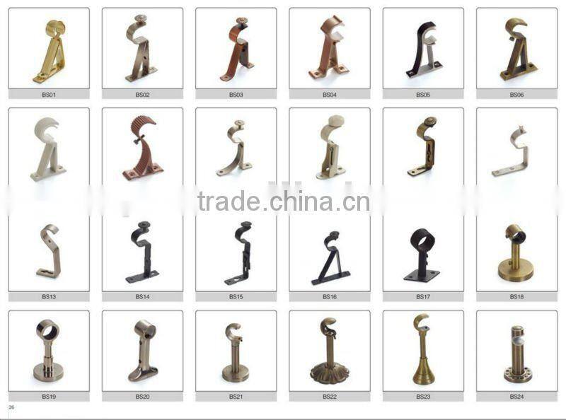 BS24 heavy duty metal curtain rod bracket support curtain accessories