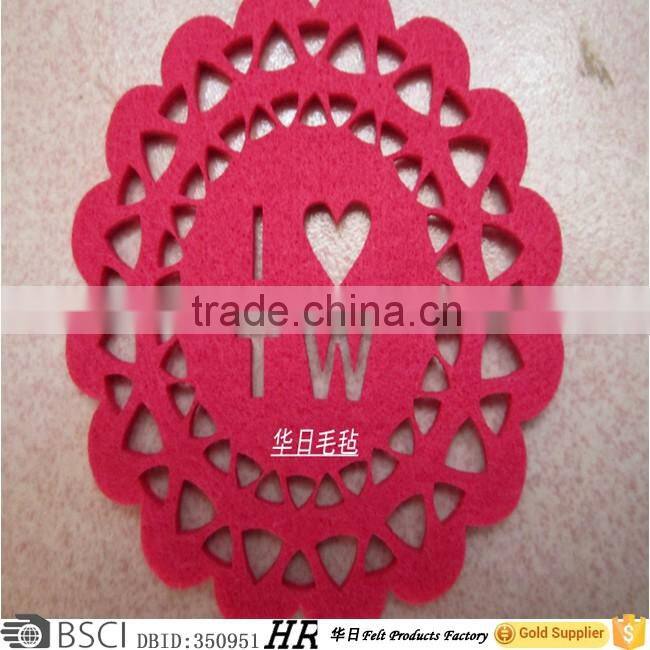 Square felt placemats red felt placemats