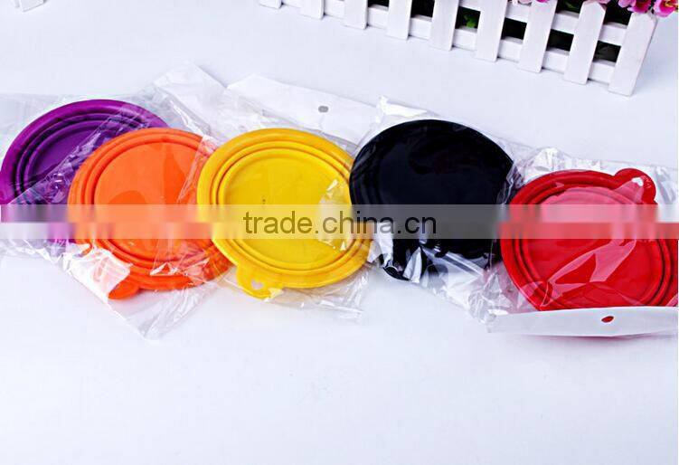 wholesale foldable Dog Silicone/plastic pet bowl