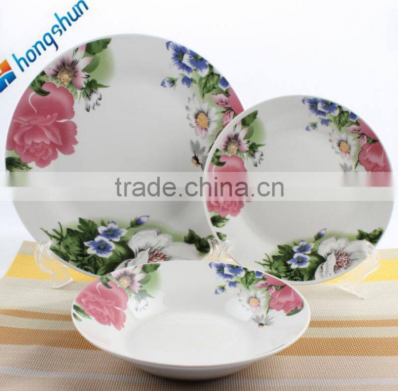 Ceramics super white dinnerware sets hongshun porcelain