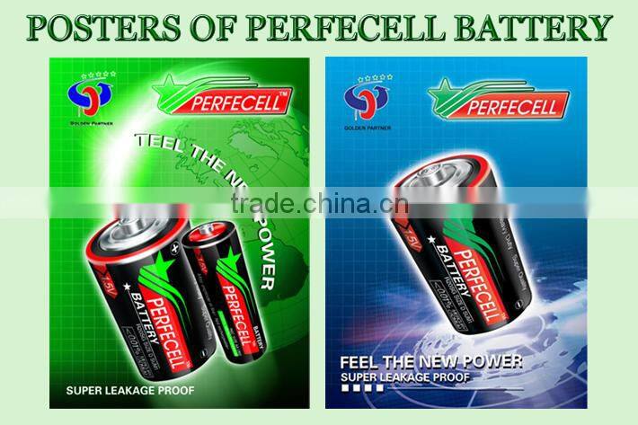 2016 Size D R20 Zinc Carbon Battery