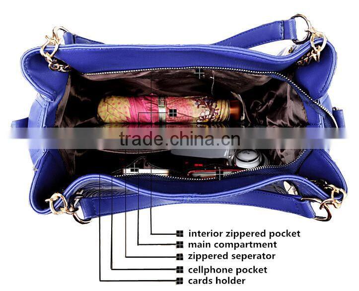Soft Rose Tote Bag Metal Chain Connected Shoulder Strap Famous Designer Handbag