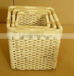 100% handmade willow laundry basket