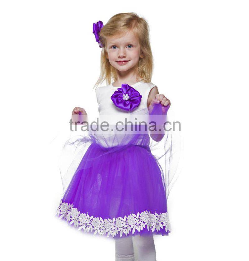 Fluffy cute dress for the girl chidren dress yiwu china wholesale Manufacturer weddings dresses for kids baby girl dress