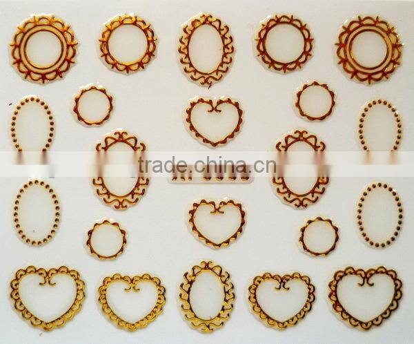 20 Designs Golden Nail Art Water Decal Sticker Transfer Stickers (XF6001-6020)HN1807