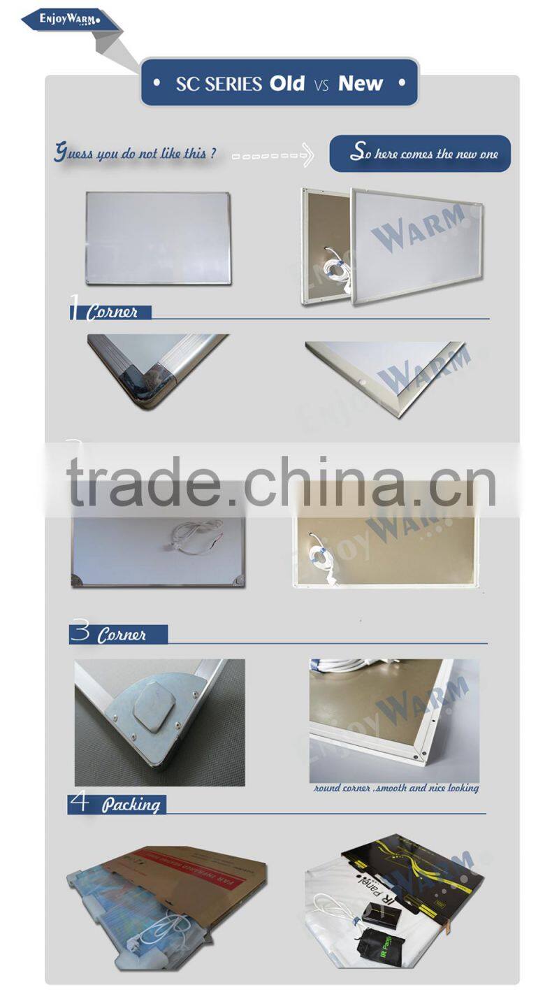 CTUV GS SAA Rohs CE IP54 Manufacturer 2016 new image surface 360w 600w 720w 960w 1200w infrared carbon fiber heating panels