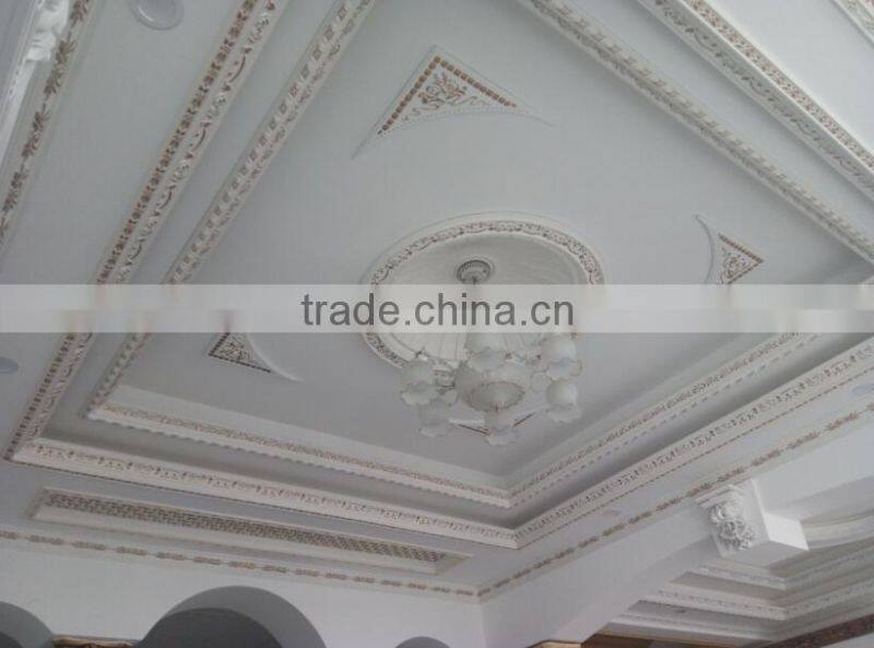 Polyurethane foam Carving chair rails for ceiling, framing wall paper, intergrated wall decoration