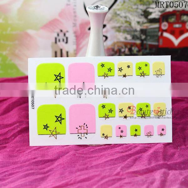 Beauty Sticker GMP Beauty custom toe stickers nail gel sticker waterproof