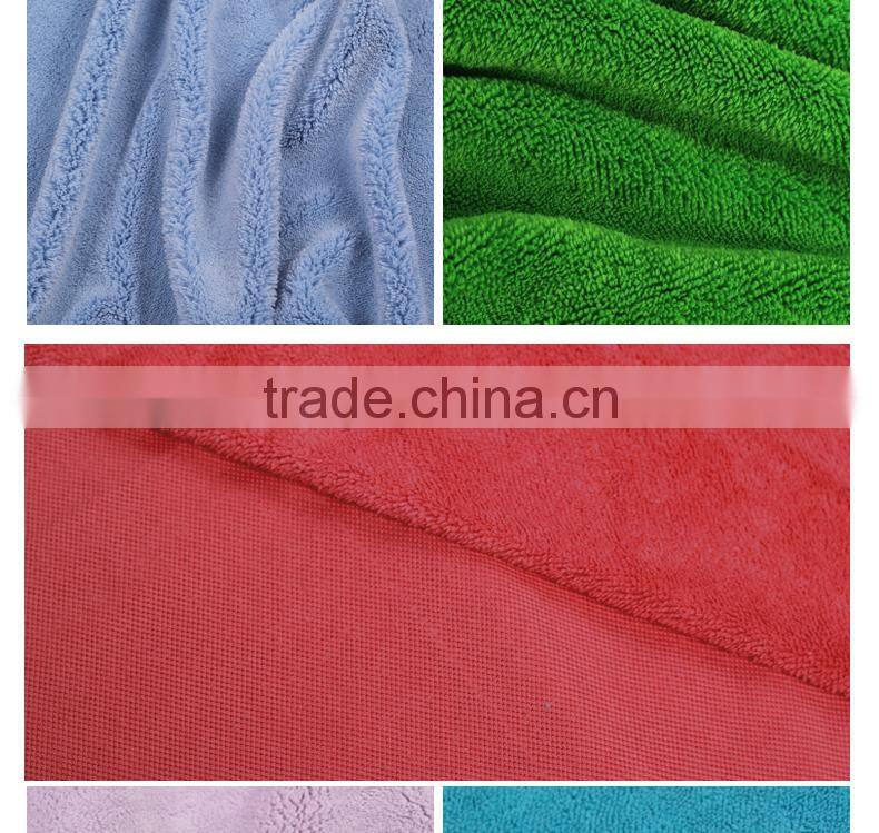 Single face super soft coral fleece fabric Mophead cloth or floor cleaning Chinese supplied