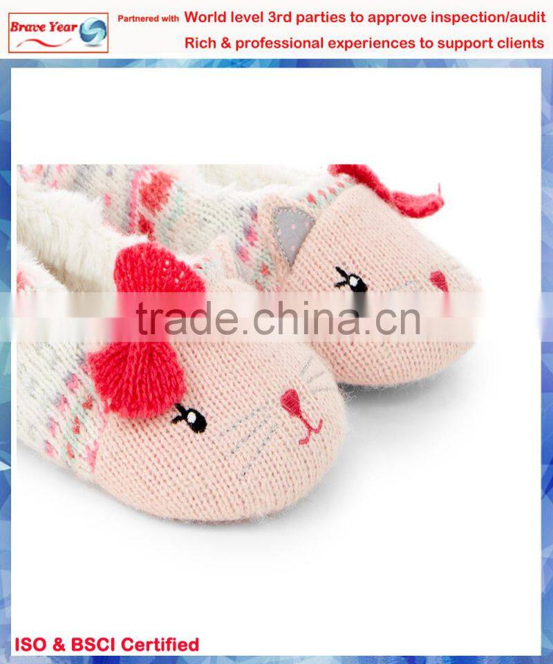 Cat fairisle ballerina cat boots,funny slippers,shoes woman boots