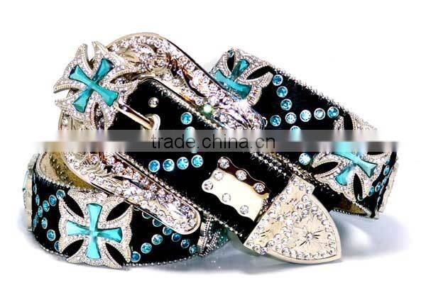 Western Cowgirl Berry Turquoise Concho Belt Manufacturer