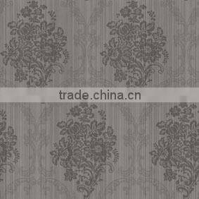 Big flower pattern multicolored wallpaper for hotel