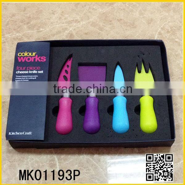 Non stick 4 pcs cheese knife
