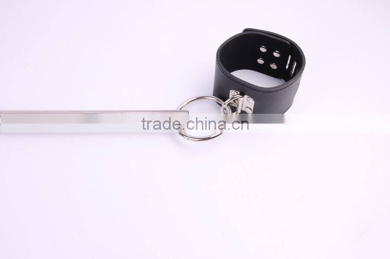 Steel Ankle Cuffs,spreader sex toys bar with leather wrist cuff and ankle cuffs professional adult product factory