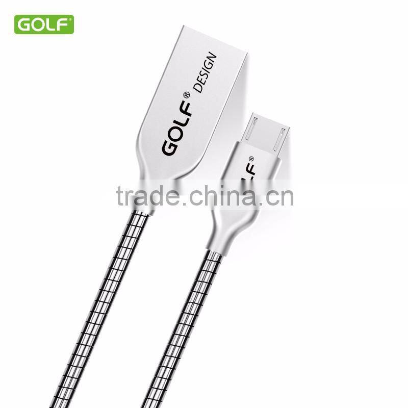 Hot saling fast speed custom usb 2.0 charging cable for samsung and usb silvr metal usb cable