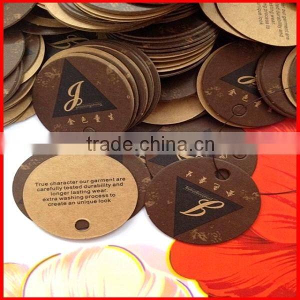 High-end Quality Cardboard Paper Hangtag With Personalized Printed