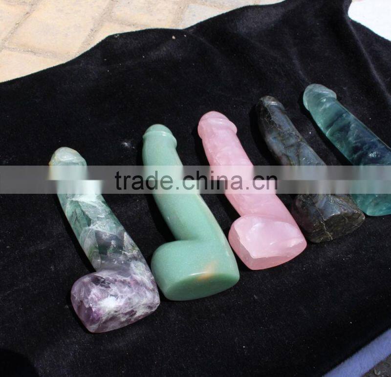 customized many kinds of gemstone crystal sex toys