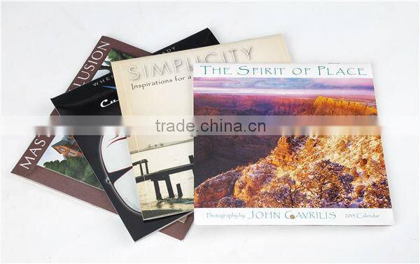 2014 elegant fancy paper high quality monthly table wall digital calendar printing