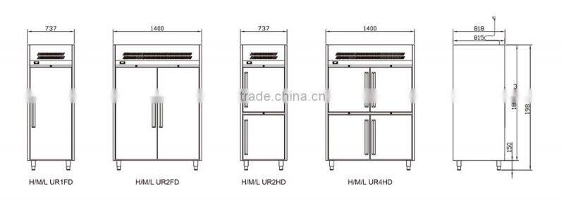 Single Door High Temperature Upright Refrigerated Cabinet