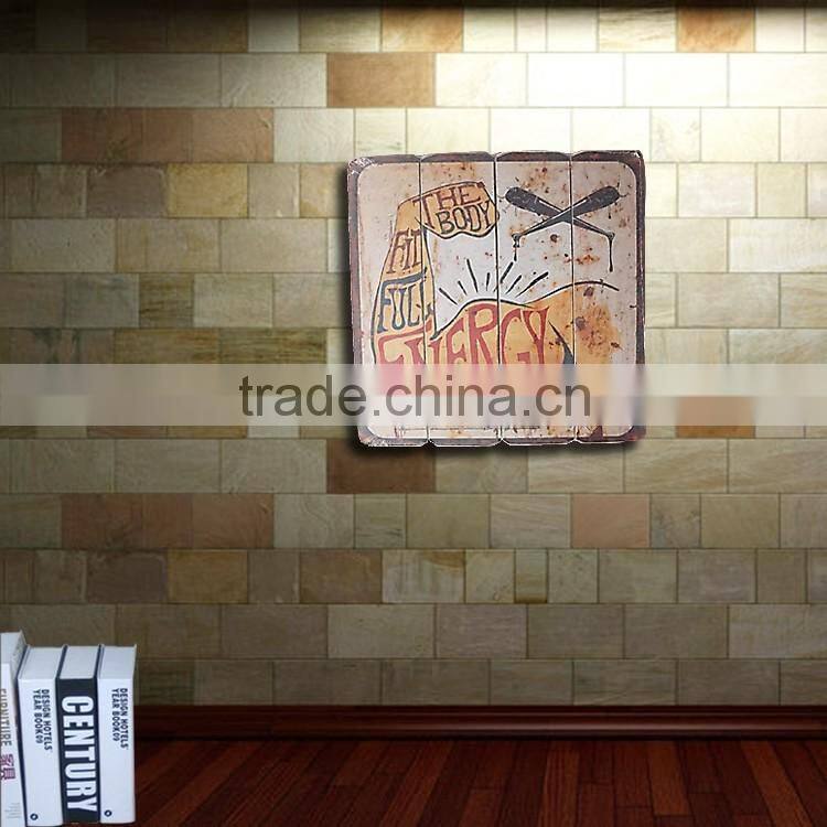 Wooden Vintage Wall Painting Hanging Decoration