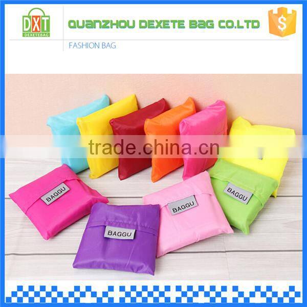 2015 fashion stylish top quality polyester shopping foldable tote bag