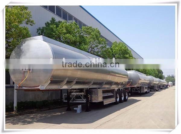 China 40tons 3 Axle 50CBM Aluminium alloy fuel tank trailer for sale