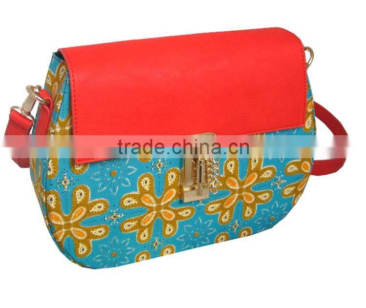 2016 new arrival African wax print fabric handbags African type bags for women