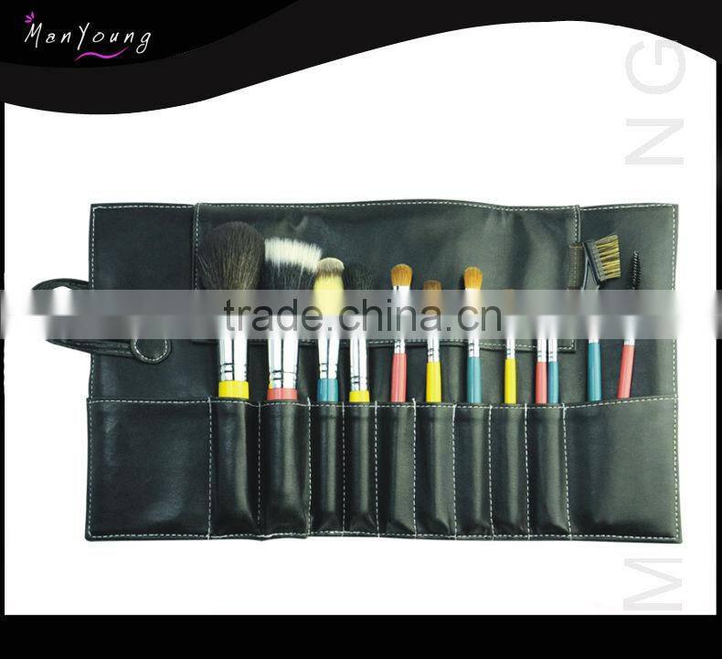 2014 new cosmetic makeup brush/brushes set with beauty designer bag 12pcs