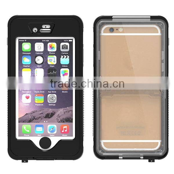 Shockproof Waterproof Case Cover for iPhone 6 6S Diving With Button And Holder Stand